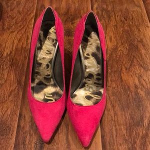 Sam Edelman suede pink heels